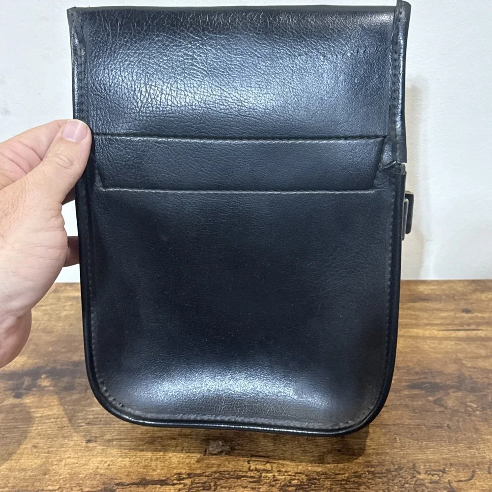 Faux LEATHER SHOTGUN SHELL SHOTGUN SHELL POUCH Sporting Clays BLACK DELUXE